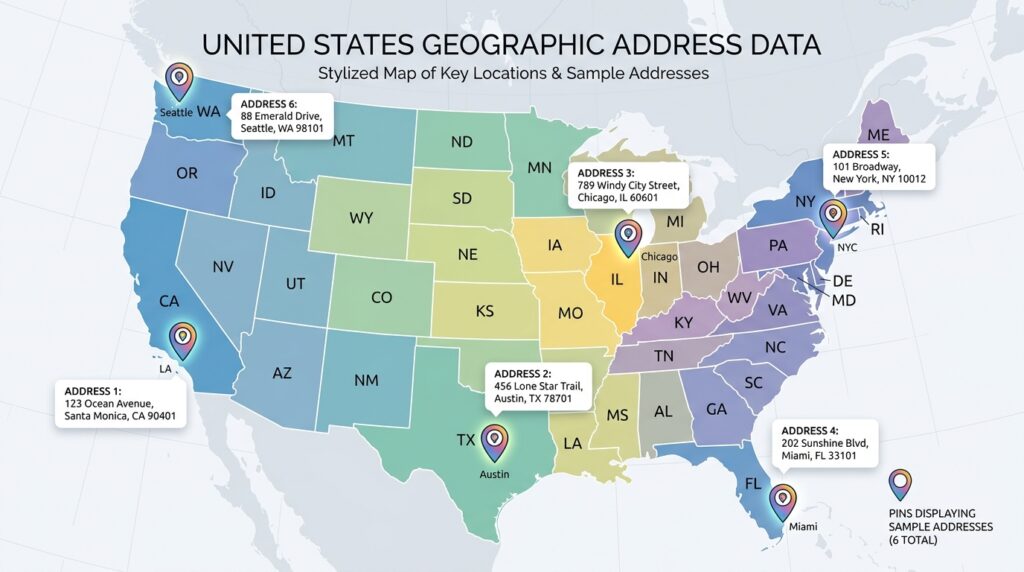 random street address in USA